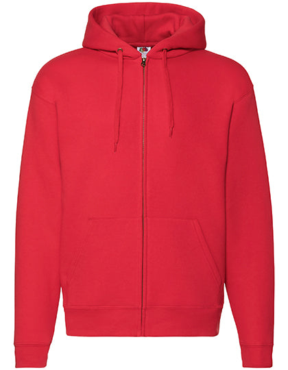 Premium Hooded Sweat Jacket in Red, Größe XXL
