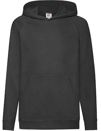 Kids´ Lightweight Hooded Sweat in Black, Größe 164
