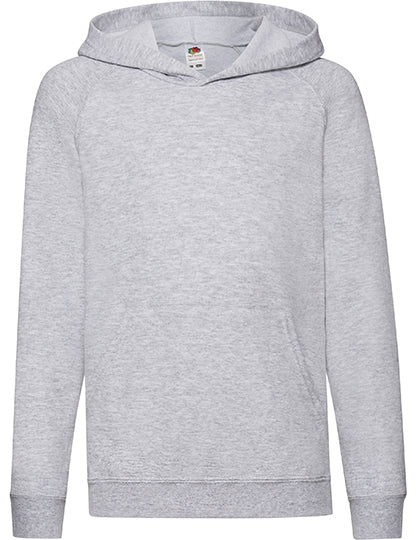 Kids´ Lightweight Hooded Sweat in Heather Grey, Größe 164