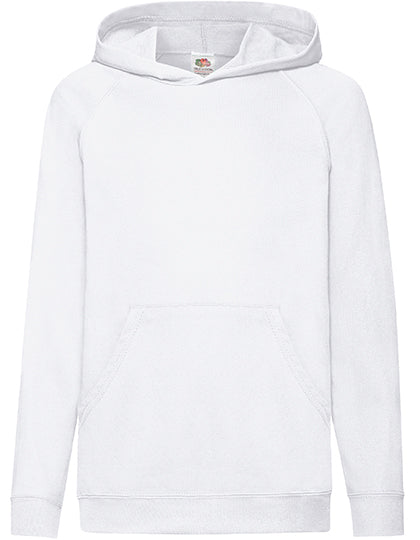 Kids´ Lightweight Hooded Sweat in White, Größe 164