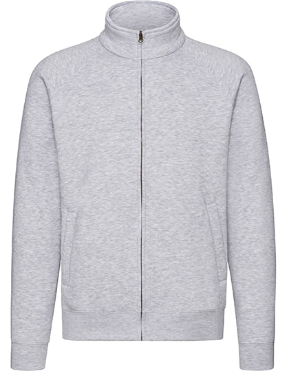 Premium Sweat Jacket in Heather Grey, Größe XXL