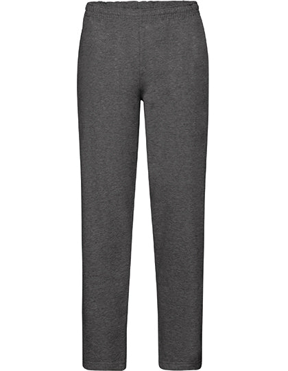 Classic Open Hem Jog Pants in Dark Heather Grey, Größe XXL