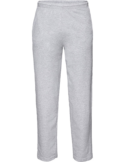 Lightweight Open Hem Jog Pants in Heather Grey, Größe XXL