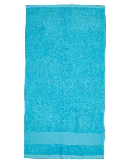 Organic Cozy Bath Sheet in Turquoise, Größe 100 x 150 cm