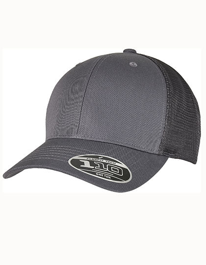 110 Flexfit Melange Trucker Cap in Melange Grey, Größe One Size