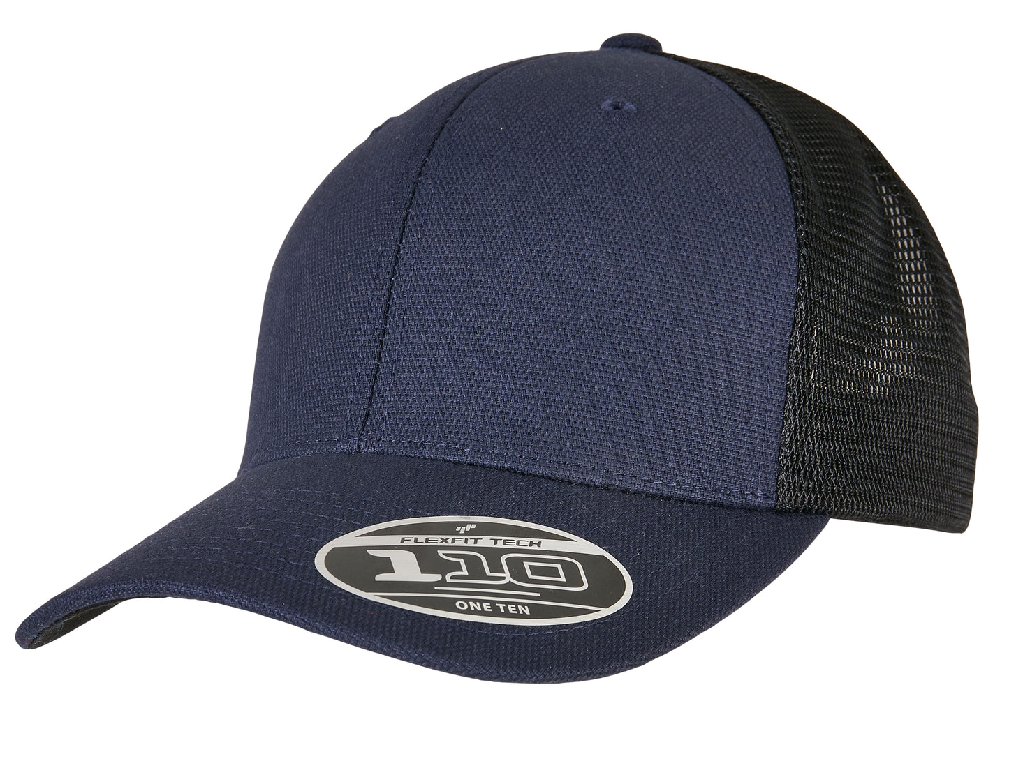 110 Structured Canvas Trucker Cap in Navy, Größe One Size