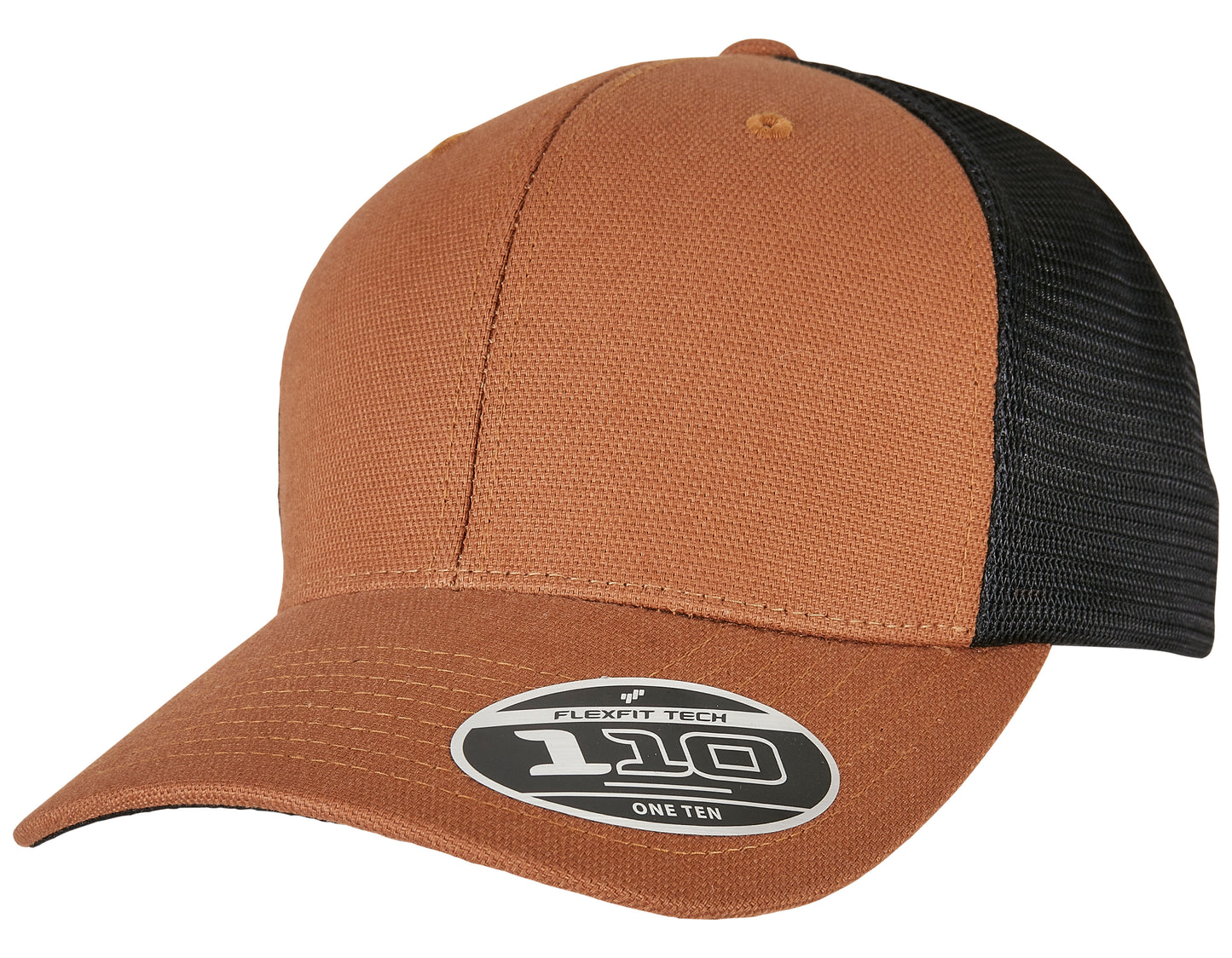 110 Structured Canvas Trucker Cap in Toffee, Größe One Size