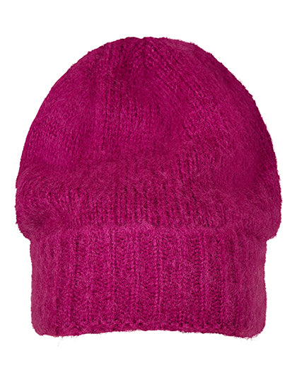 Soft Acrylic Beanie in Fuchsia, Größe One Size
