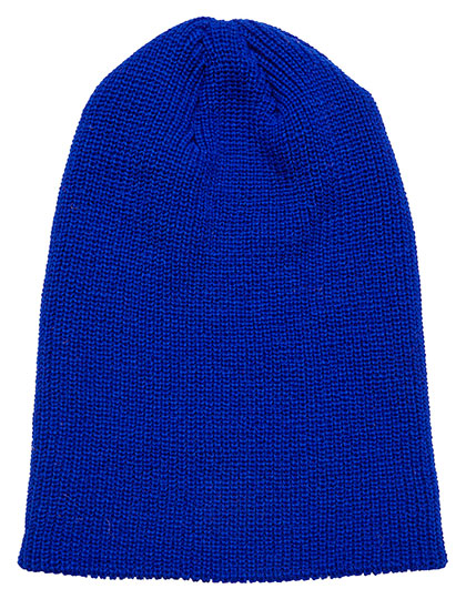 Long Knit Beanie in Royal, Größe One Size