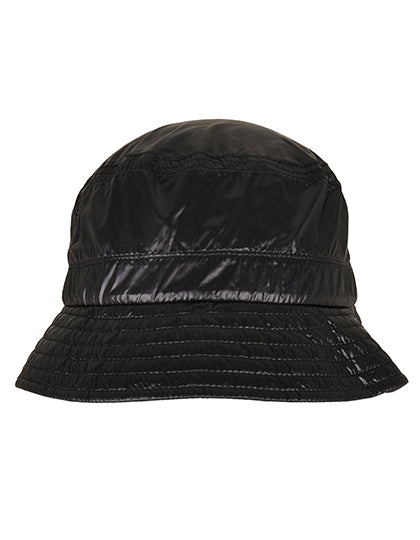 Light Nylon Bucket Hat in Black, Größe One Size