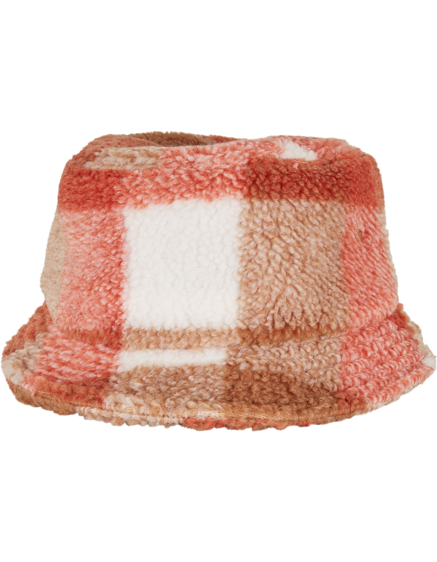 Sherpa Check Bucket Hat in White Sand, Größe One Size