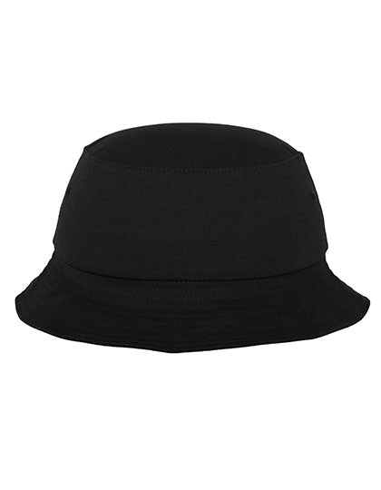 Flexfit Cotton Twill Bucket Hat in Black, Größe One Size