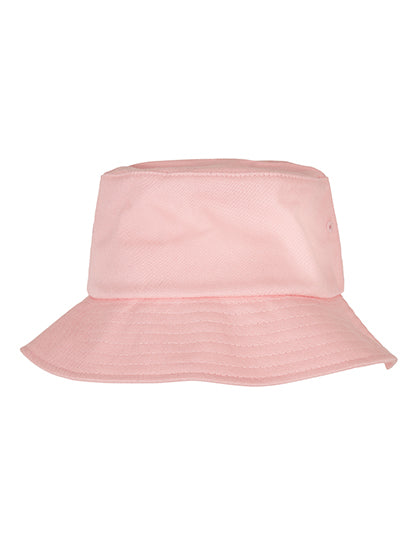 Flexfit Cotton Twill Bucket Hat in Light Pink, Größe One Size