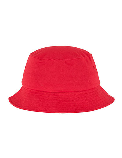 Flexfit Cotton Twill Bucket Hat in Red, Größe One Size