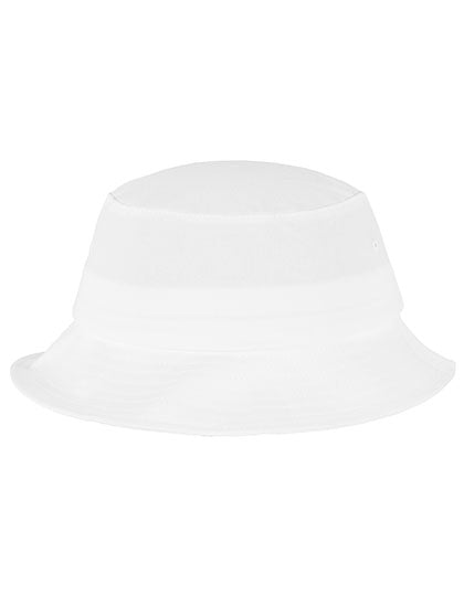 Flexfit Cotton Twill Bucket Hat in White, Größe One Size
