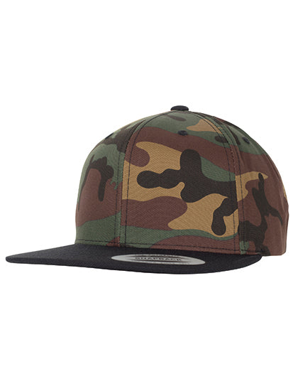 Classic Snapback 2-Tone Camo Cap in Green Camo, Größe One Size