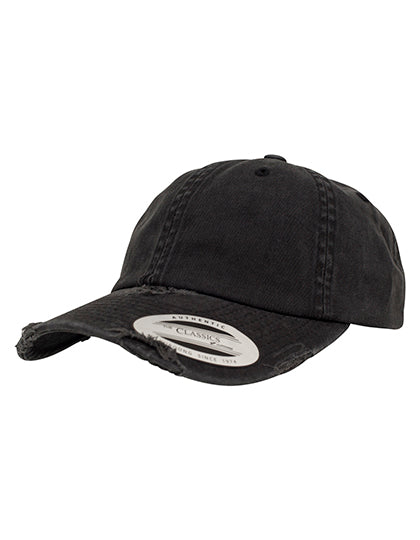 Low Profile Destroyed Cap in Black, Größe One Size