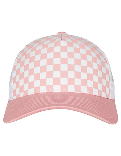 Checkerboard Retro Trucker in Lightrose, Größe One Size