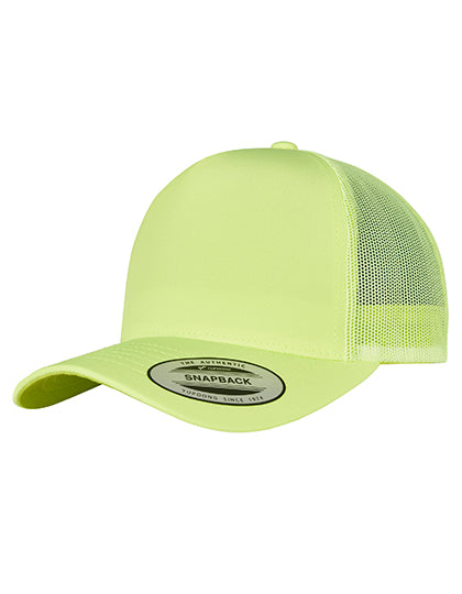 Neon Retro Trucker Cap in Neon Yellow, Größe One Size