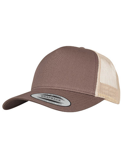 5-Panel Retro Trucker 2-Tone Cap in Brown, Größe One Size