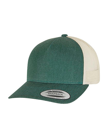 5-Panel Retro Trucker 2-Tone Cap in Green, Größe One Size