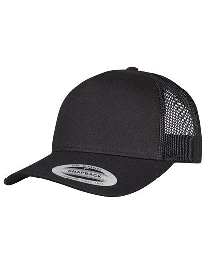 5-Panel Retro Trucker Cap in Black, Größe One Size