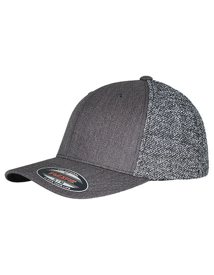 Flexfit Trucker Melange Mesh Cap in Black, Größe L/XL