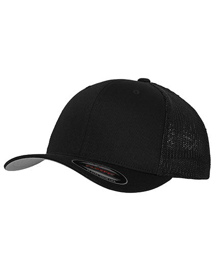 Flexfit Mesh Trucker Cap in Black, Größe L/XL
