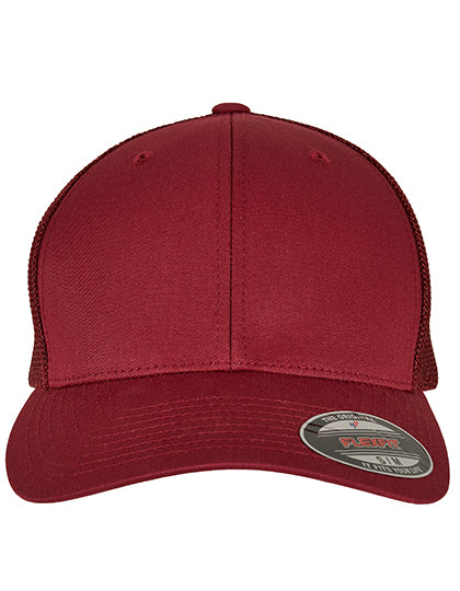Flexfit Mesh Trucker Cap in Cranberry, Größe L/XL