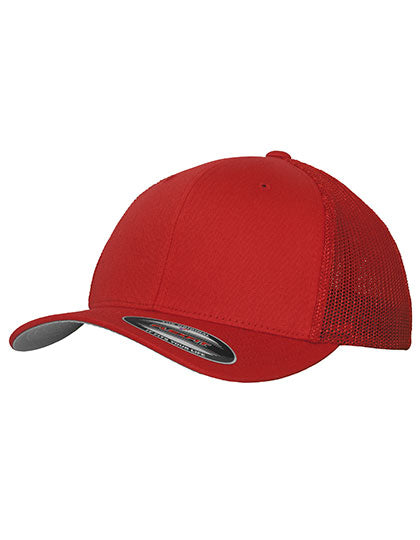 Flexfit Mesh Trucker Cap in Red, Größe L/XL