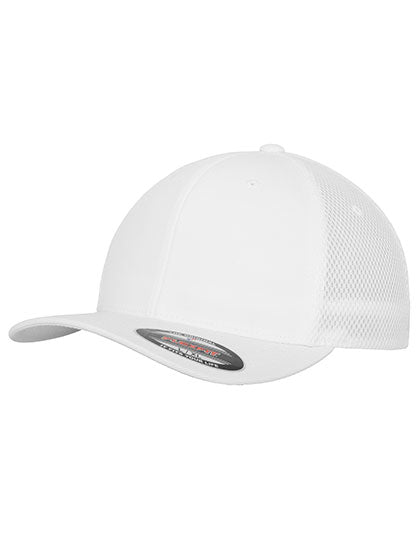 Flexfit Tactel Mesh Cap in White, Größe L/XL