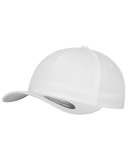 Flexfit 5 Panel Cap in White, Größe L/XL