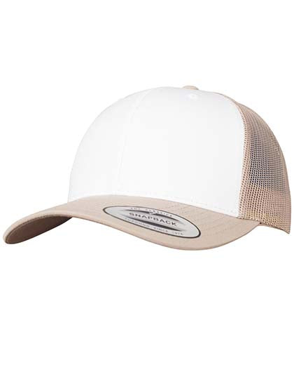 Retro Trucker Colored Front in Khaki, Größe One Size