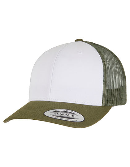 Retro Trucker Colored Front in Mossgreen, Größe One Size