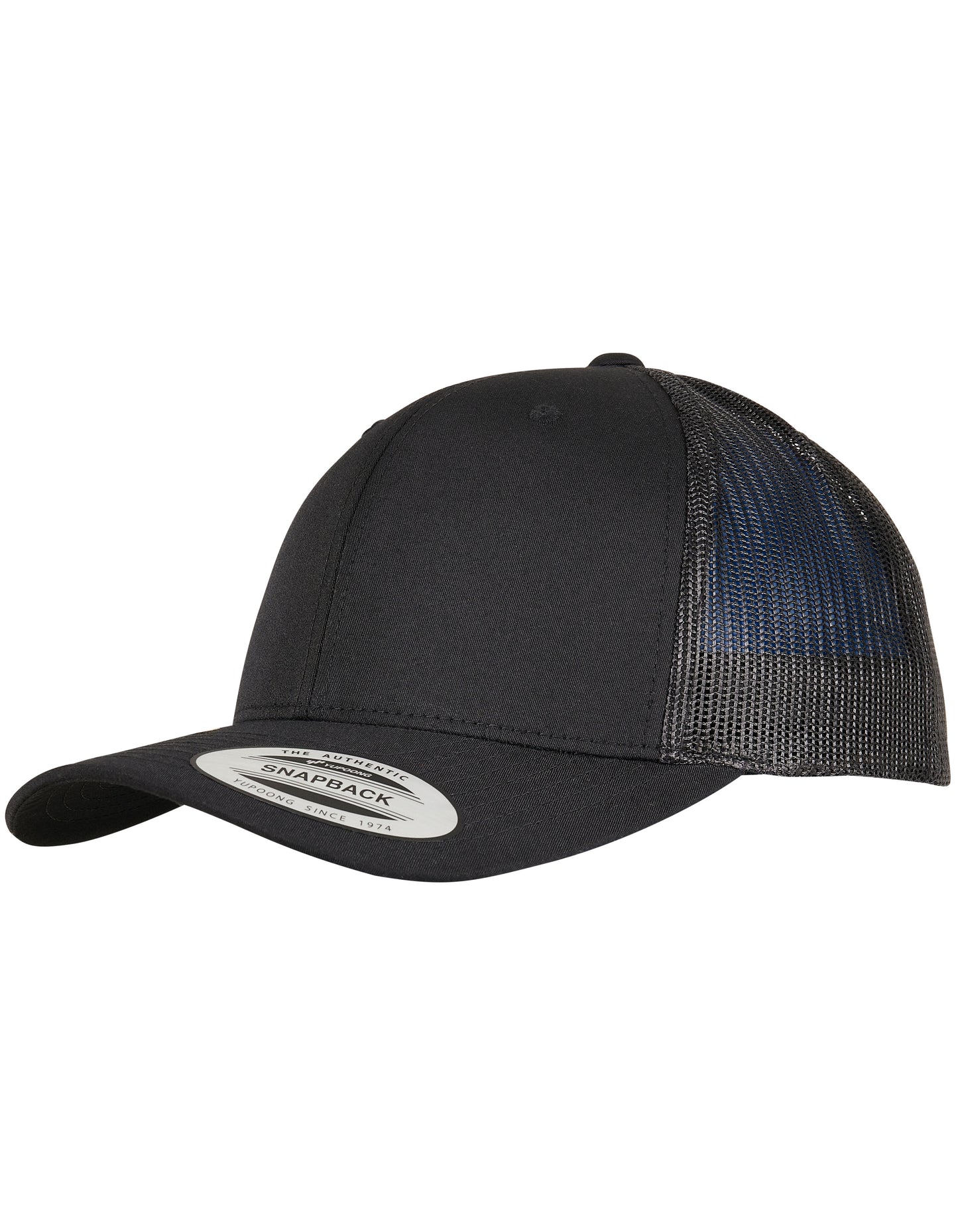 Trucker Recycled Polyester Fabric Cap in Black, Größe One Size