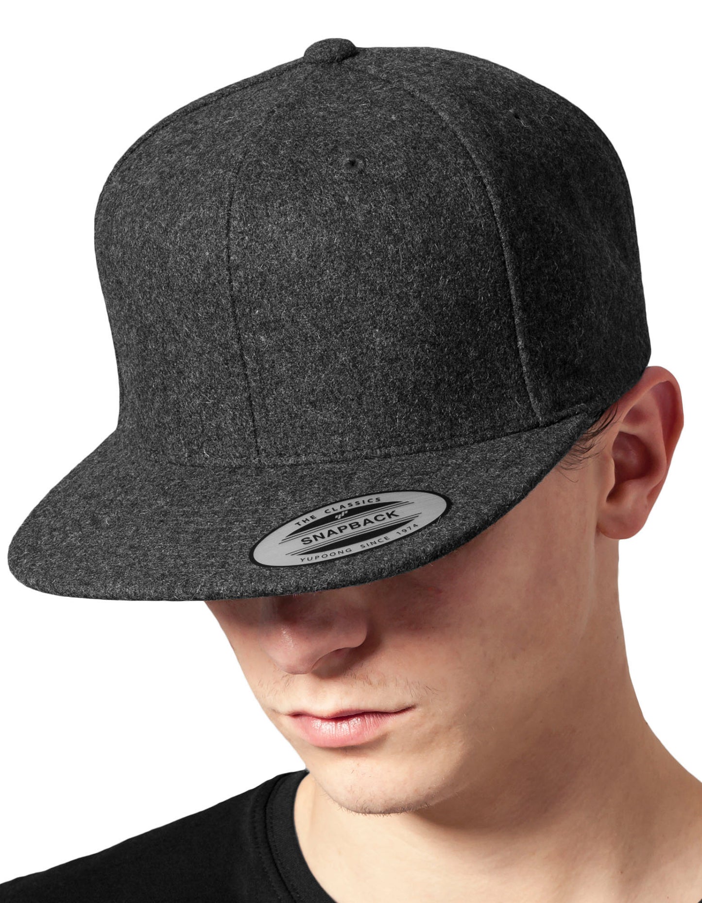 Melton Wool Snapback Cap