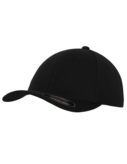 Flexfit Double Jersey Cap in Black, Größe L/XL