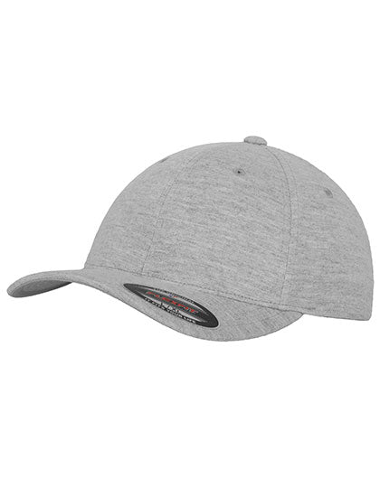 Flexfit Double Jersey Cap in Heather Grey, Größe L/XL