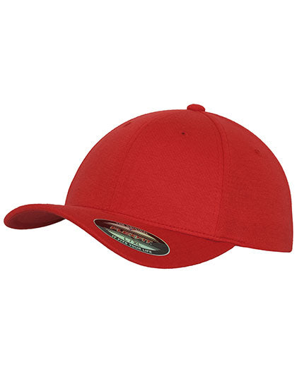 Flexfit Double Jersey Cap in Red, Größe L/XL