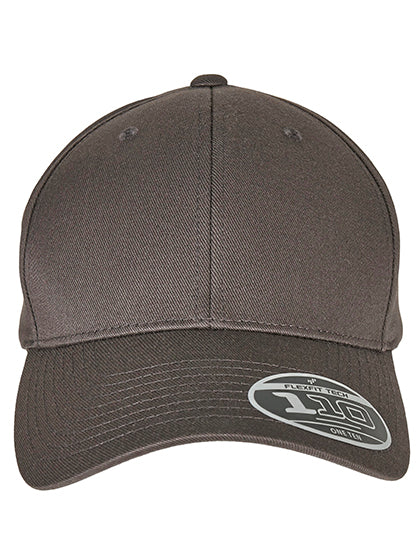 Flexfit 110 Curved Visor Snapback in Dark Grey, Größe One Size