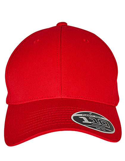 Flexfit 110 Curved Visor Snapback in Red, Größe One Size