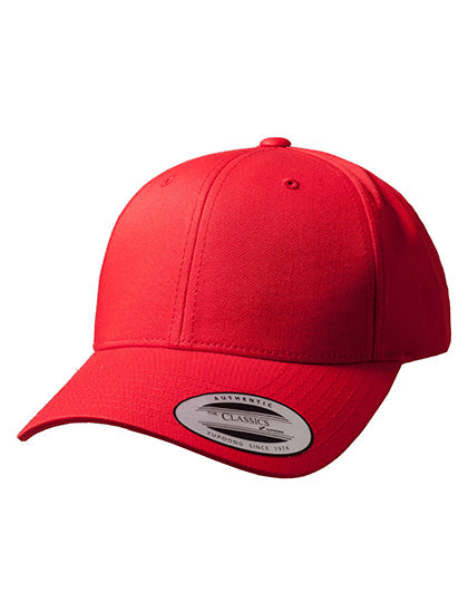 Curved Classic Snapback in Red, Größe One Size