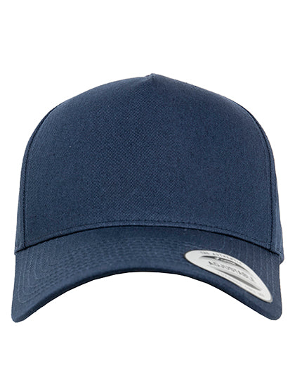 5-Panel Curved Classic Snapback in Navy, Größe One Size