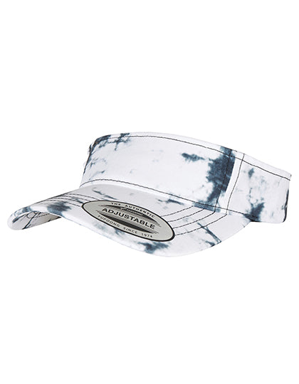 Batik Dye Curved Visor Cap in Black-White, Größe One Size