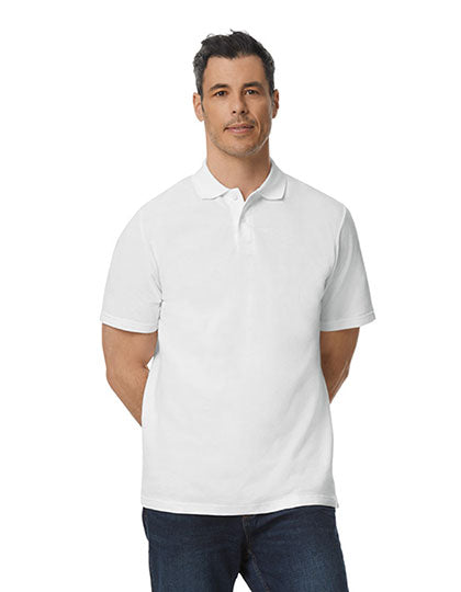 Softstyle® Adult Piqué Polo in White, Größe 4XL