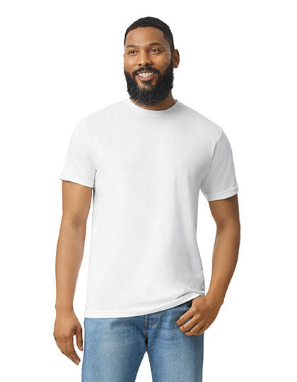 Softstyle® CVC Adult T-Shirt in White, Größe 4XL