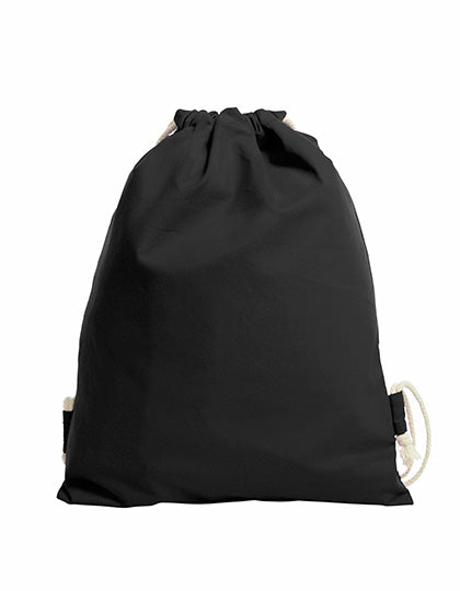 Drawstring Bag Earth in Black, Größe 38 x 45 cm