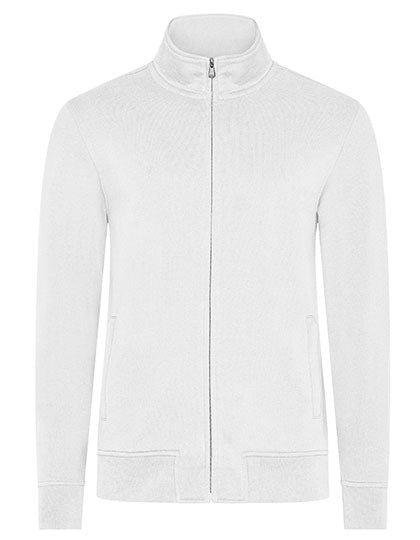 Men´s Premium Full-Zip Sweat Jacket in White, Größe 6XL