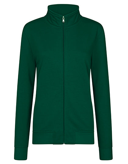 Women´s Premium Full-Zip Sweat Jacket in Bottle Green, Größe 5XL