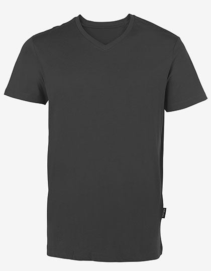 Men´s Luxury V-Neck Tees in Dark Grey, Größe 6XL